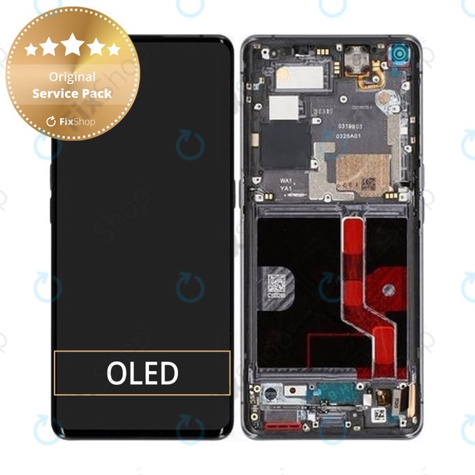 Oppo Find X2 Pro - LCD zaslon + steklo na dotik + okvir (Lamborgini Edition) - 4903836 Genuine Service Pack