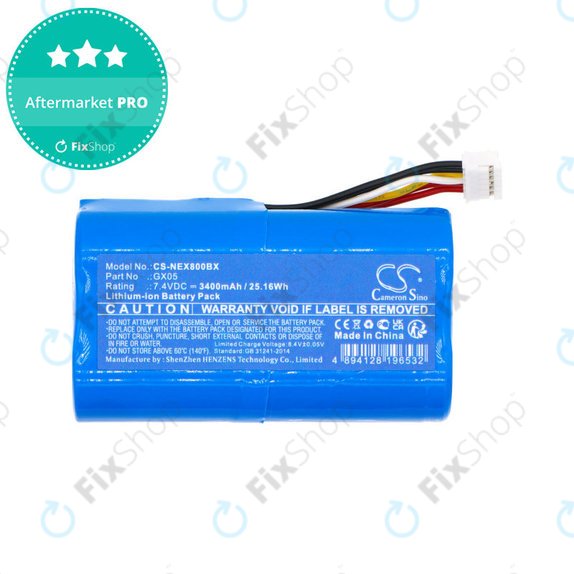 Baterija za Dejavoo Qd2, Nexgo N86, Wizarpos Q2, 2600mAh, Li-Ion, 7.4V, GX05, HQ