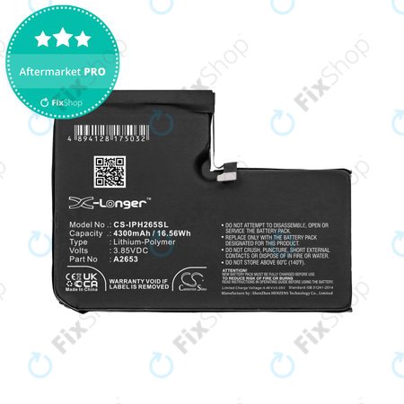 Apple iPhone 13 Pro Max - Baterija A2653 4300mAh HQ