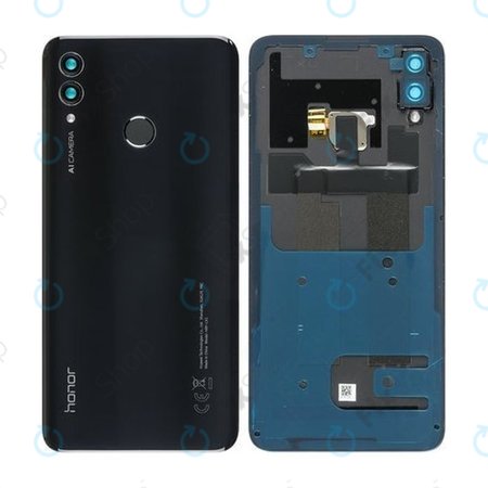 Huawei Honor 10 Lite - Pokrov baterije + senzor prstnih odtisov (Midnight Black) - 02352HAE Genuine Service Pack