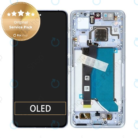 Xiaomi 14T Pro - LCD zaslon + steklo na dotik + okvir (Titan Blue) - 56001700N1200 Genuine Service Pack