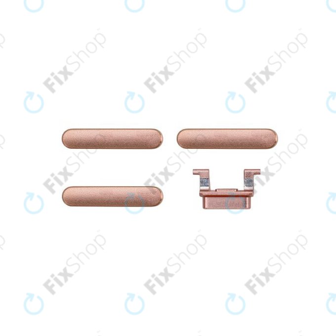 Apple iPhone 8 Plus - Komplet gumbov za glasnost + vklop + tihi način (Gold)