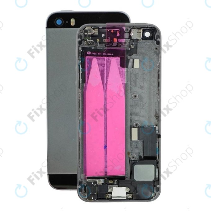 Apple iPhone 5S - zadnje ohišje z majhnimi deli (Space Gray)