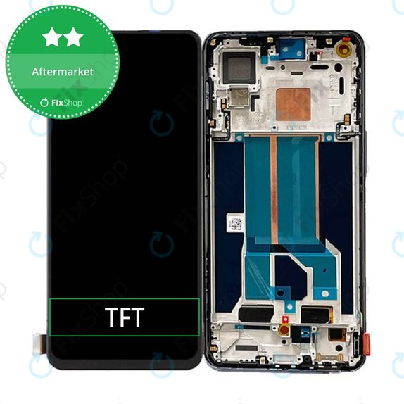OnePlus Nord 2 5G - LCD zaslon + steklo na dotik + okvir (Gray Sierra) TFT