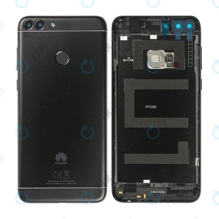 Huawei P Smart FIG-L31 - Pokrov baterije + čitalnik prstnih odtisov (Black) - 02351TEF, 02351STS, 02352NCC Genuine Service Pack
