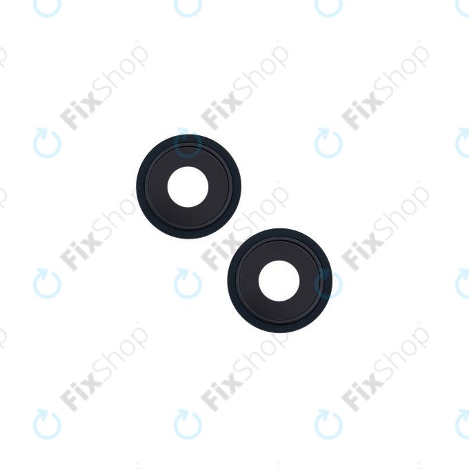 Apple iPhone 13, 13 Mini - Steklo za zadnjo kamero z okvirjem (Midnight) - 2 kosa