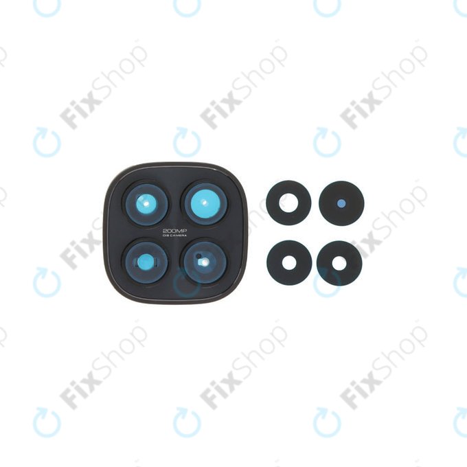 Steklo zadnje kamere z okvirjem za Xiaomi Redmi Note 15 Pro 5G, Black