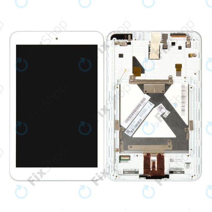 ASUS MeMO Pad 8 ME181C, ME181CX - LCD zaslon + steklo na dotik + okvir (White) TFT