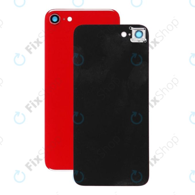 Apple iPhone SE (2nd Gen 2020) - Steklo zadnjega ohišja + steklo zadnje kamere (Red)