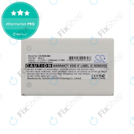 Baterija za Nokia 3610, 6510, 8310, 1000mAh, Li-Ion, 3.7V, BLB-2, HQ