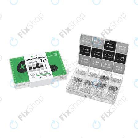 Set Phillips vijakov za popravilo Android naprav, 2UUL SC12, 1200 kos/pakiranje