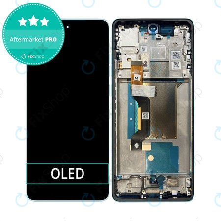 Motorola Edge 60 Fusion - LCD zaslon + steklo na dotik + okvir (Amazonite) OLED