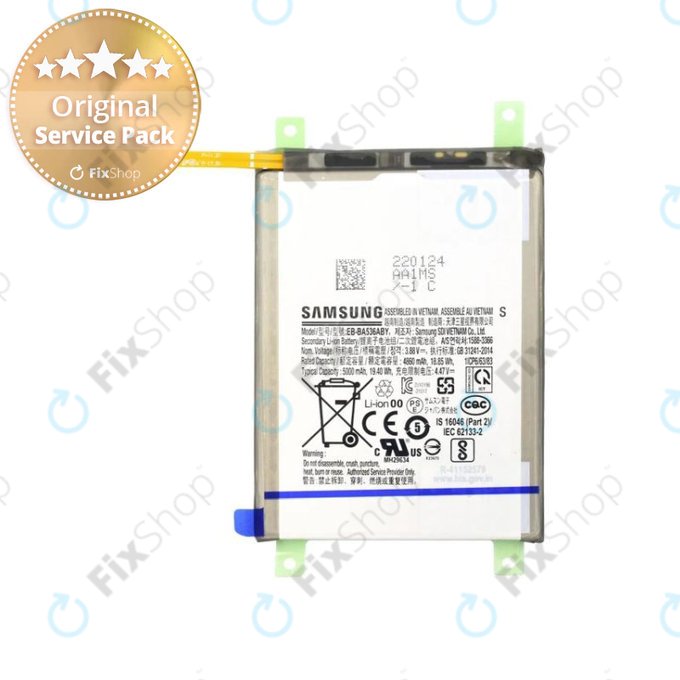 Samsung Galaxy A33 5G A336B - Baterija EB-BA536ABY 5000mAh - GH82-28146A Genuine Service Pack