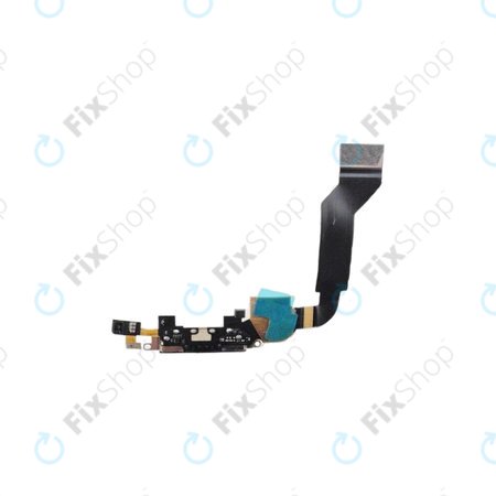 Apple iPhone 4S - Konektor za polnjenje + mikrofon + fleksibilni kabel (Black)