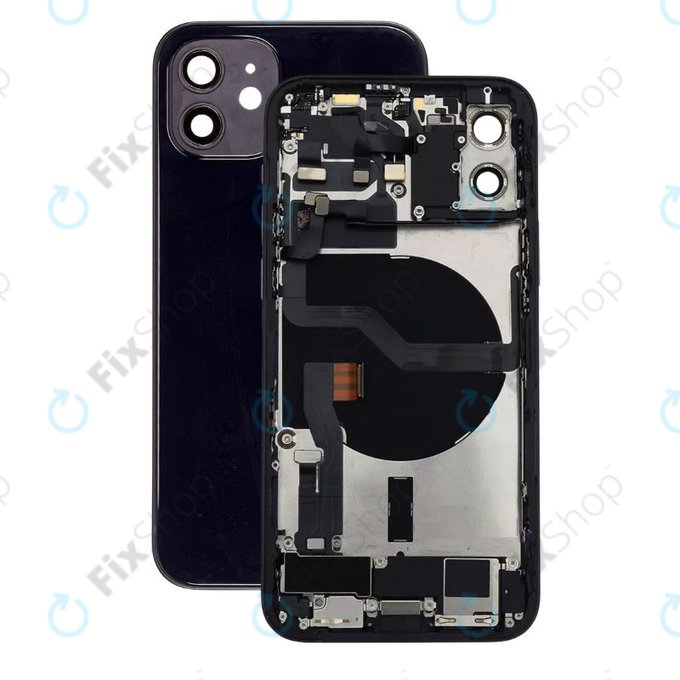Apple iPhone 12 - Zadnje ohišje z majhnimi deli (Black)