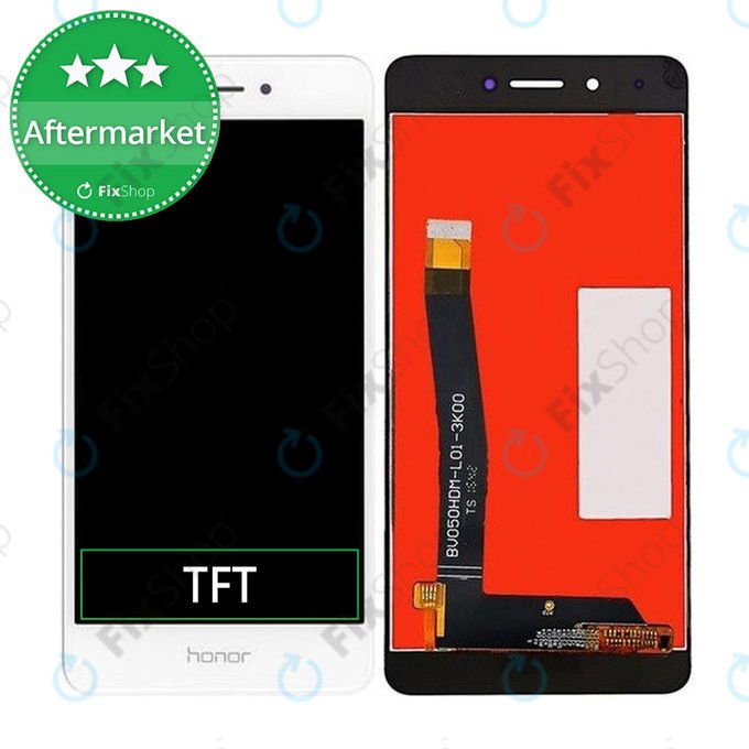 Huawei Nova Smart, Enjoy 6s, Honor 6c - LCD zaslon + steklo na dotik (White) TFT