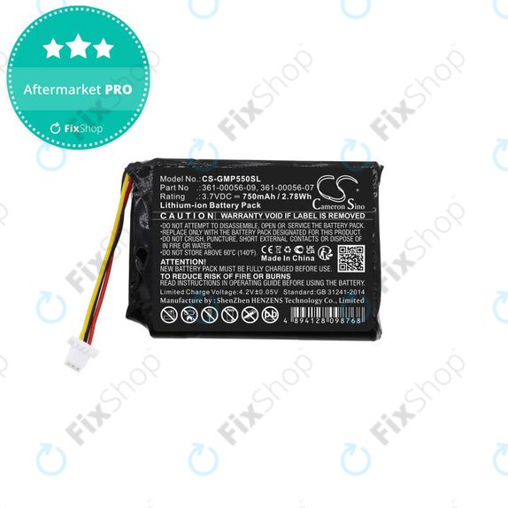 Garmin Drive 60, 61, Pro 70, Pro 550, Pro Trashbreaker, PT 5, PT 10, Sport Pro Transmitter, TB 10 - Baterija 361-00056-07, 361-00056-09 750mAh HQ