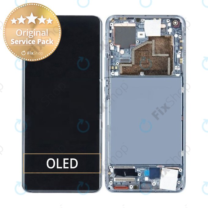 Xiaomi Mi 11 - LCD zaslon + steklo na dotik + okvir (Midnight Gray) - 56000800K200 Genuine Service Pack