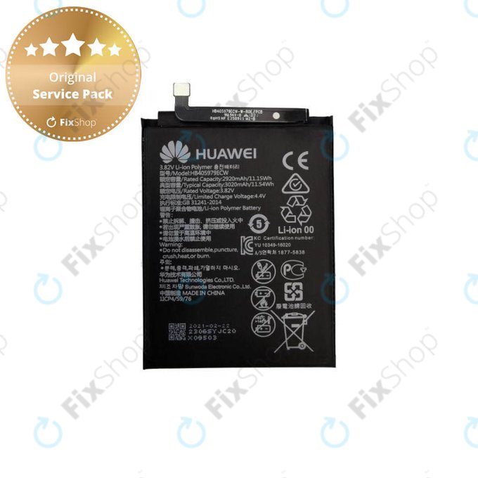 Huawei Nova CAN-L11, Y5 (2017), P9 Lite Mini, Y5 (2019), Y6 (2017) MYA-L03, Y6 (2019) - Baterija HB405979ECW 3020mAh - 24022116, 24022610, 24022965, 24022837 Genuine Service Pack