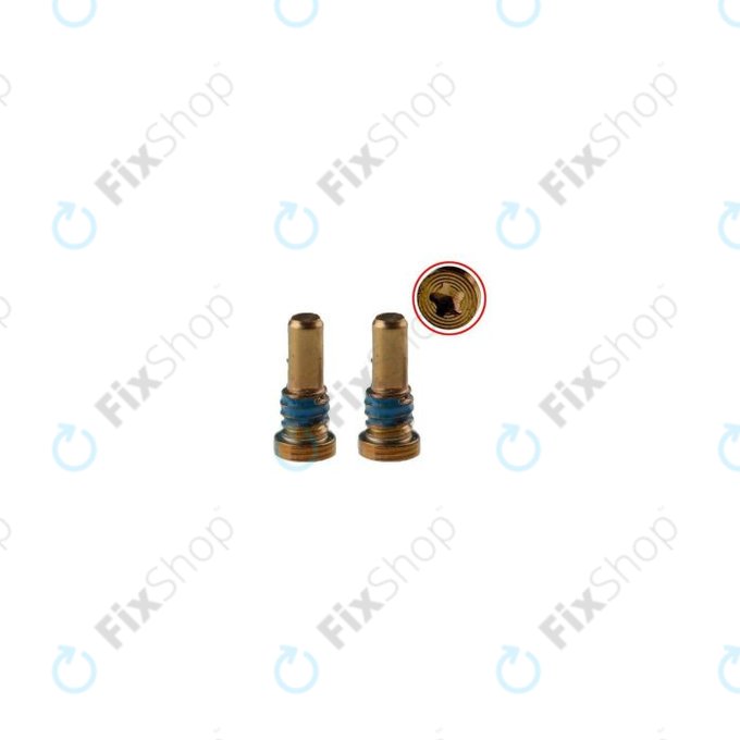 Apple iPhone 8, 8 Plus, SE (2020), SE (2022) - Spodnji vijaki (Gold)