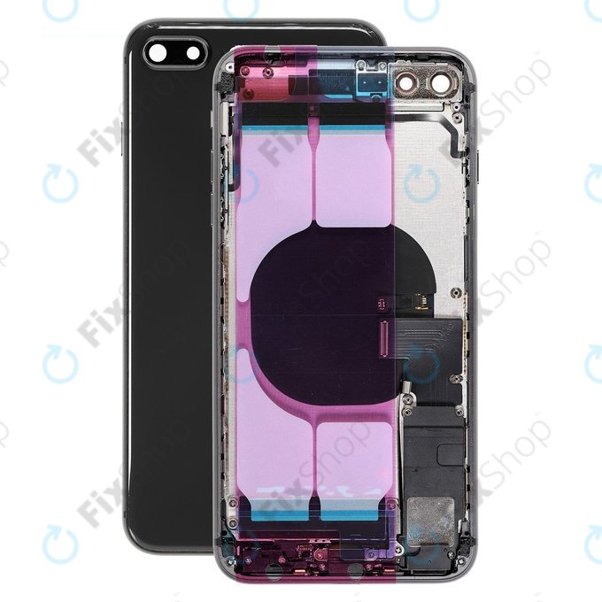 Apple iPhone 8 Plus - zadnje ohišje z majhnimi deli (Space Gray)