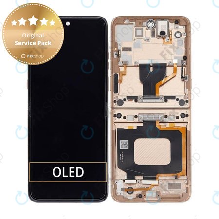 Motorola Razr 60 Ultra - LCD zaslon + steklo na dotik + okvir (Mountain Trail) - 5D68C29812 Genuine Service Pack