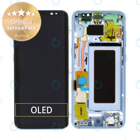 Samsung Galaxy S8 G950F - LCD zaslon + steklo na dotik + okvir (Coral Blue) - GH97-20457D, GH97-20473D, GH97-20458D, GH97-20629D Genuine Service Pack