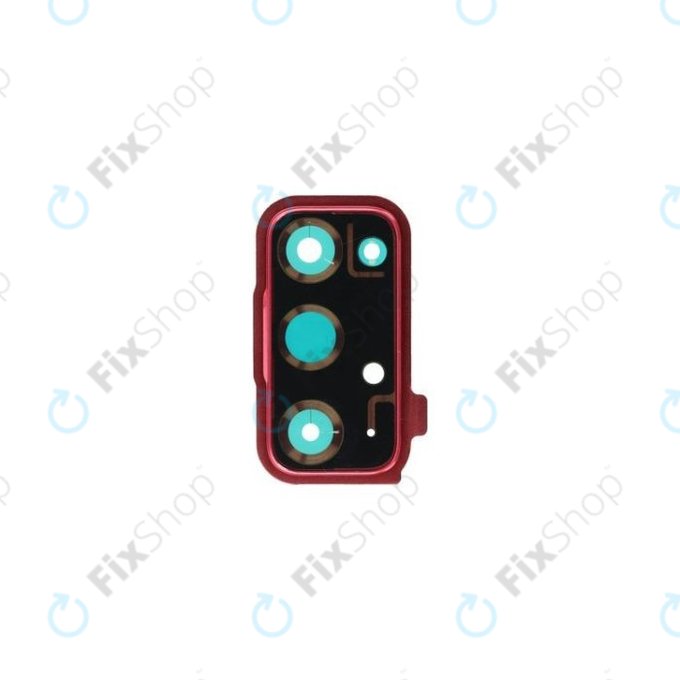Samsung Galaxy S20 FE G780F - Stekleni okvir zadnje kamere (Cloud Red) - GH98-46057E Genuine Service Pack