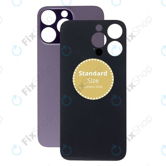 Apple iPhone 14 Pro Max - steklo zadnjega ohišja (deep purple)