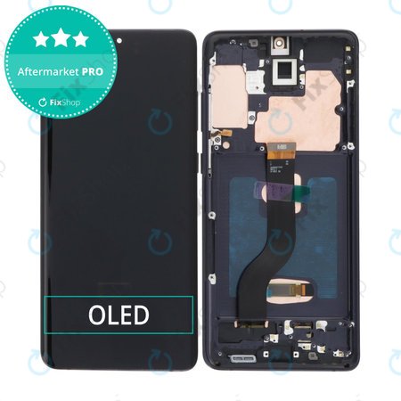 Samsung Galaxy S21 Plus G996B - LCD zaslon + steklo na dotik + okvir (Phantom Black) OLED