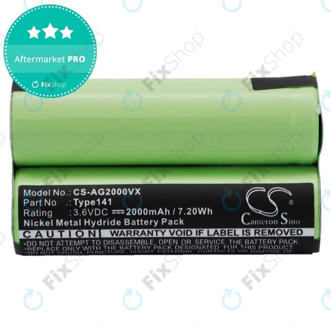 AEG Electrolux Junior 2.0 - Baterija Type141 Ni-MH 3.6V 2000mAh HQ