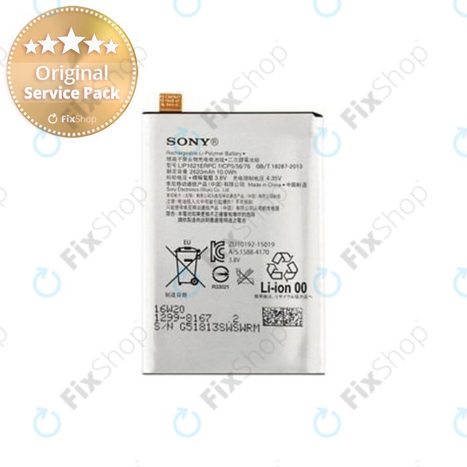 Sony Xperia X F5121, X Dual F5122, L1 G3313 - Baterija LIS1621ERPC 2620mAh - 1299-8167 Genuine Service Pack