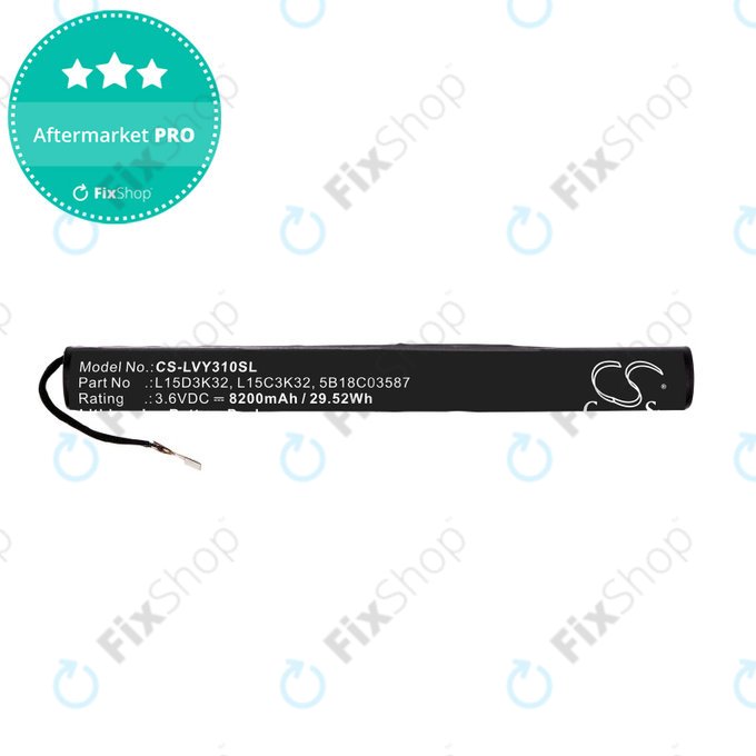 Lenovo Yoga TAB 3 YT3-X50 - Baterija L15D3K32, L15C3K32, 5B18C03587 8200mAh HQ