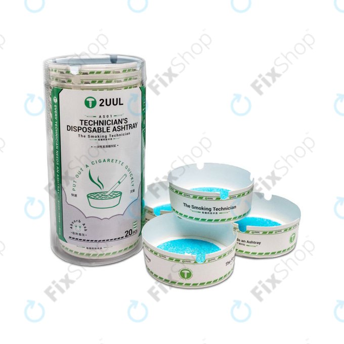 Enkratni pepelnik za tehnike, 2UUL AS01, 20 kos/škatla