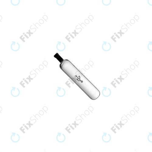 Samsung Galaxy S5 G900F - Pokrov priključka za polnjenje USB (Silver) - GH98-32941A Genuine Service Pack