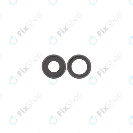 Apple iPhone 17 - Steklo zadnje kamere z okvirjem (Black) - 2 kosa