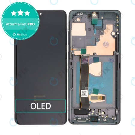 Samsung Galaxy S20 Ultra G988F - LCD zaslon + steklo na dotik + okvir (Cosmic Black) OLED