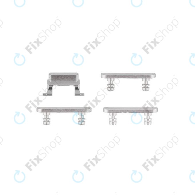 Apple iPhone 7 Plus - Set gumbov za glasnost + vklop + tihi način (Silver)