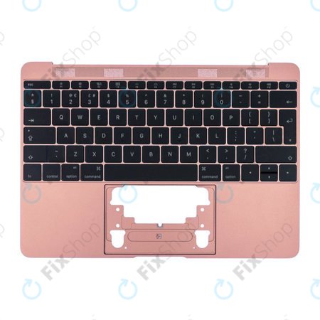 Apple MacBook 12" A1534 (Early 2015 - Mid 2017) - Zgornji okvir tipkovnice + tipkovnica UK (Rose Gold)
