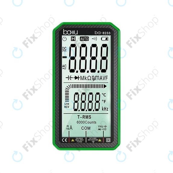 Baku BA-8233 - profesionalni digitalni multimeter z zaslonom na dotik
