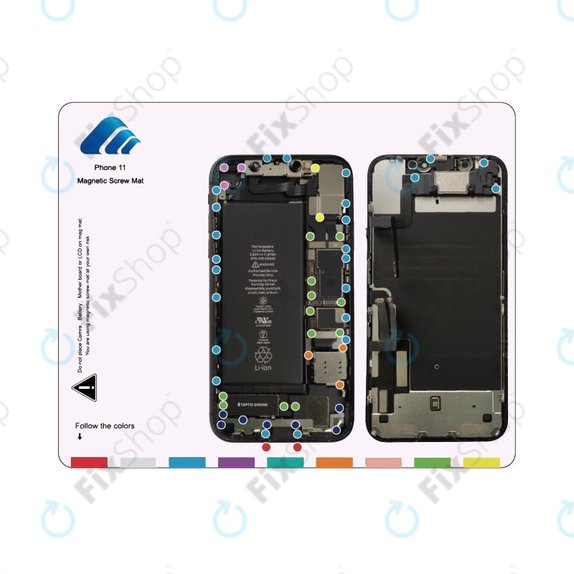 Magnetni organizator z vijaki s shemo (iPhone 11)