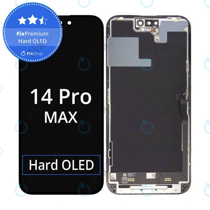 Apple iPhone 14 Pro Max - LCD zaslon + steklo na dotik + okvir Hard OLED FixPremium