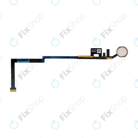 Apple iPad (5th Gen 2017), (6th Gen 2018) - Gumb Domov + Flex kabel (Gold)