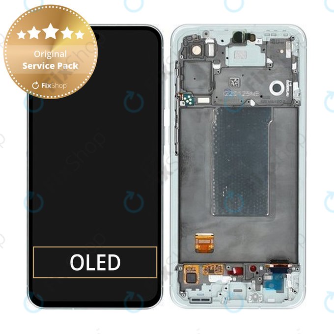 Samsung Galaxy A56 A566E - LCD zaslon + steklo na dotik + okvir (Awesome Lightgray) - GH82-36829B Genuine Service Pack