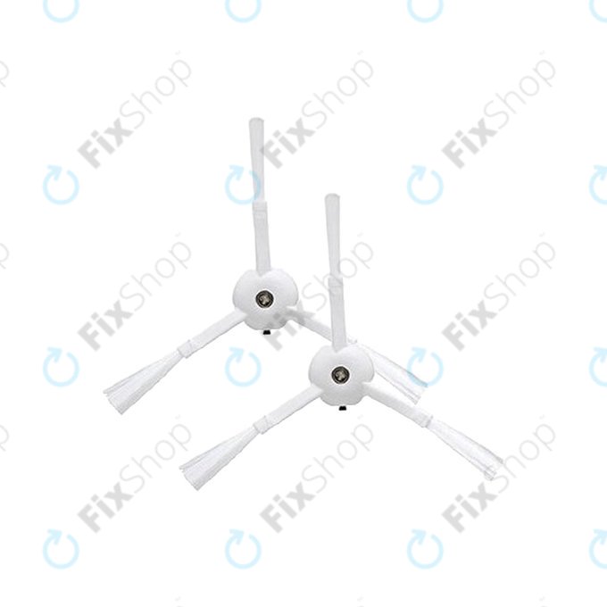 Xiaomi Mi Robot Vacuum Mop-series, Roborock-series, Xiaowa-series - Stranska krtača (Bela) - 2 kosa