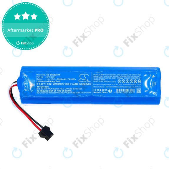 Baterija za Sencor SRV 9350WH, 5200mAh, Li-Ion, 14.4V, SRX 9301, HQ