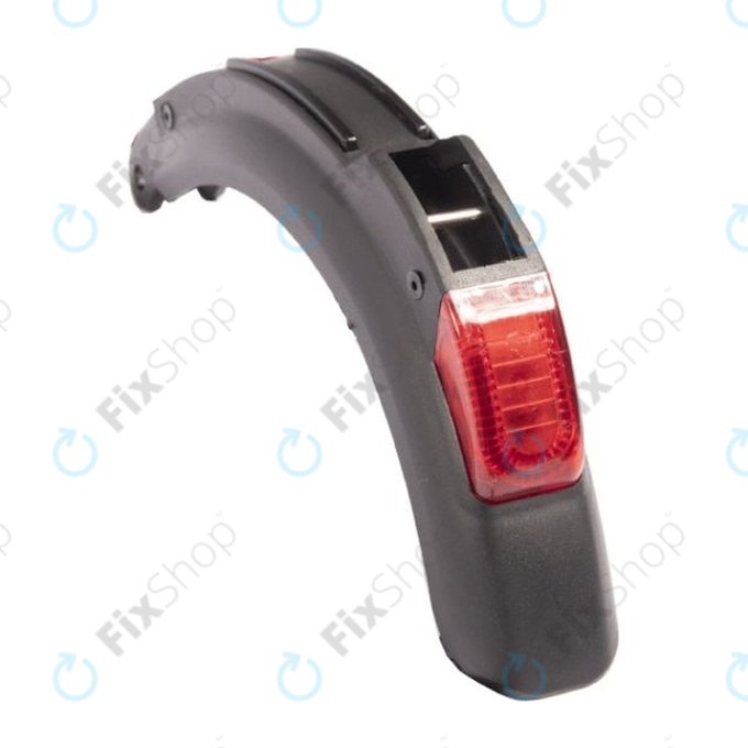 Kugoo S3 - Zadnji blatnik z lučko in kablom (Black)