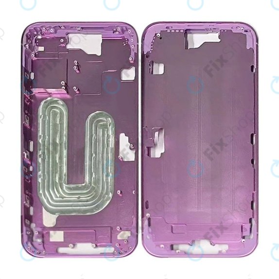 Apple iPhone 16 Plus - Srednji okvir + Gumbi za vklop + Glasnost (Pink)