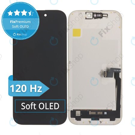 Apple iPhone 16 Pro - LCD zaslon + steklo na dotik + okvir Soft OLED FixPremium 120Hz