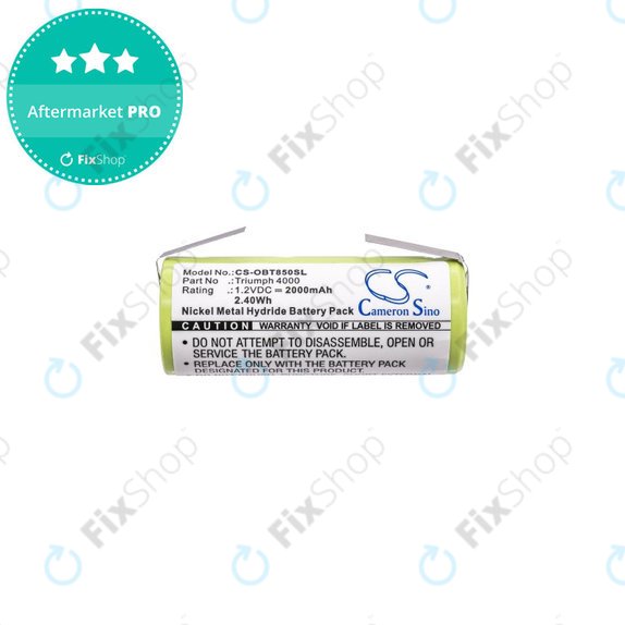 Baterija za Oral-B Triumph 4000, 2000mAh, Ni-MH, 1.2V, 3761, HQ